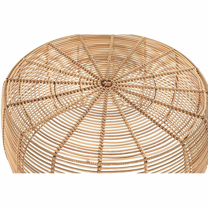 Masa de Cafea DKD Home Decor Natural Metal polipropilenă 70 x 70 x 38 cm