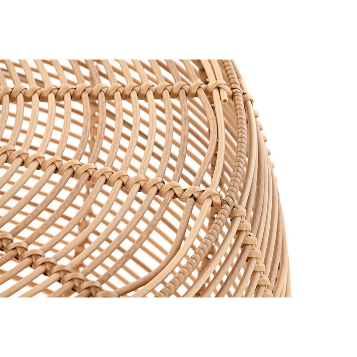 Masa de Cafea DKD Home Decor Natural Metal polipropilenă 70 x 70 x 38 cm