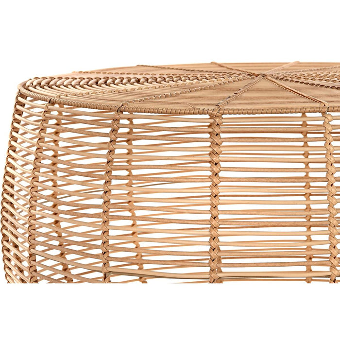 Masa de Cafea DKD Home Decor Natural Metal polipropilenă 70 x 70 x 38 cm
