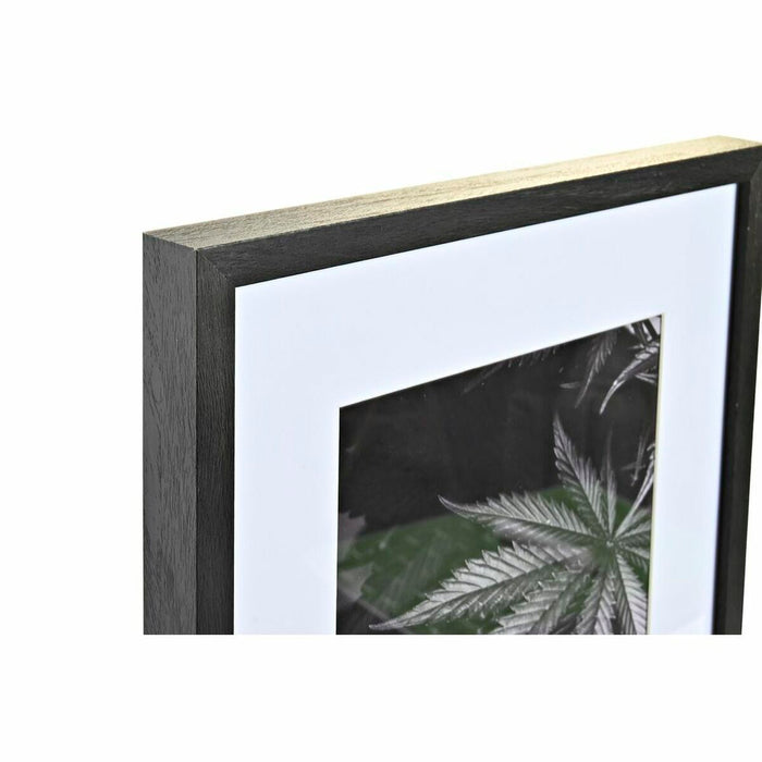 Ramă Foto DKD Home Decor 33 x 2 x 45 cm Geam Negru Alb/Negru Lemn MDF (6 Piese)