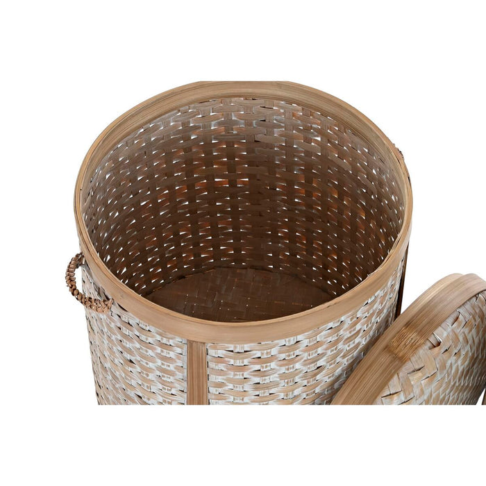 Set de Coșuri DKD Home Decor Bambus (31 x 31 x 45 cm)