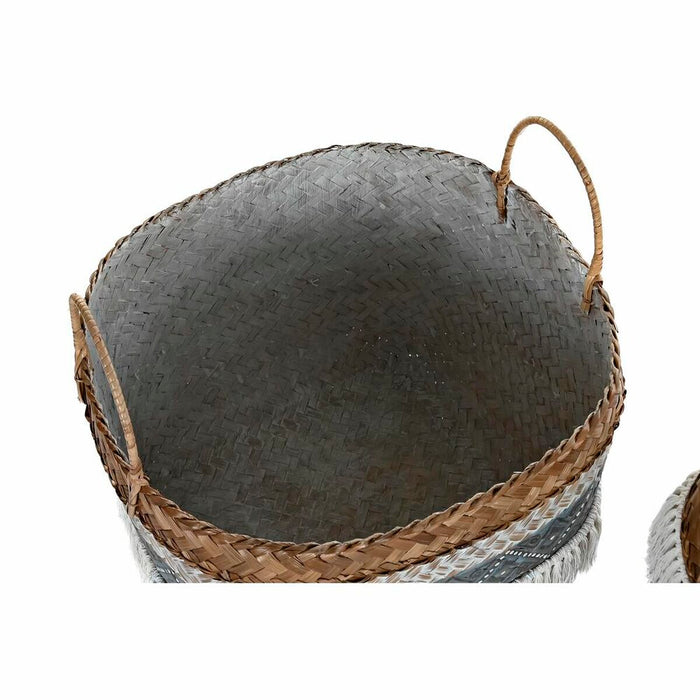 Set de Coșuri DKD Home Decor 49 x 49 x 57 cm Bambus Boho