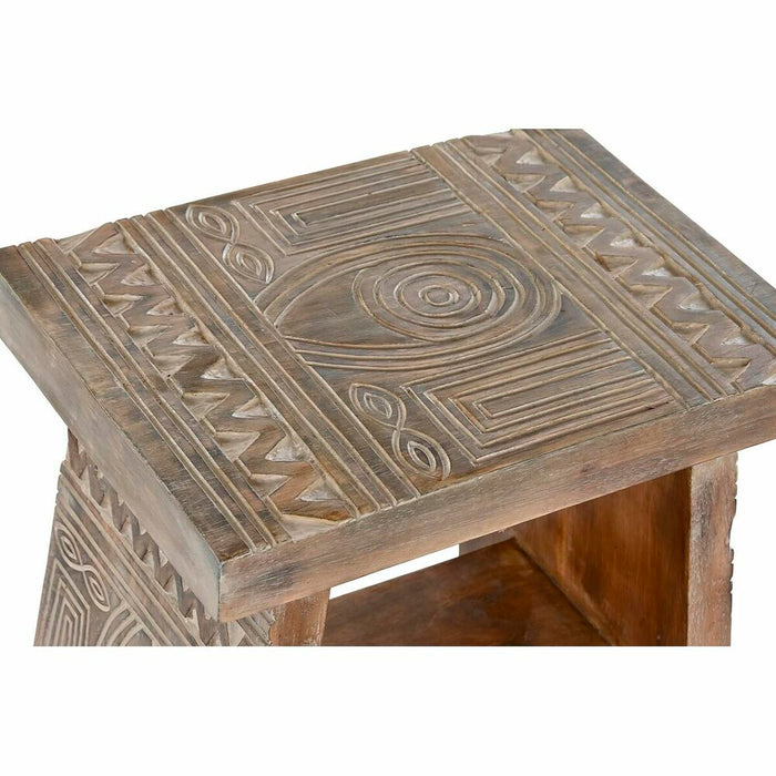 Masa laterală DKD Home Decor Alb Natural 40 x 30 x 50 cm 41 x 30,5 x 50 cm