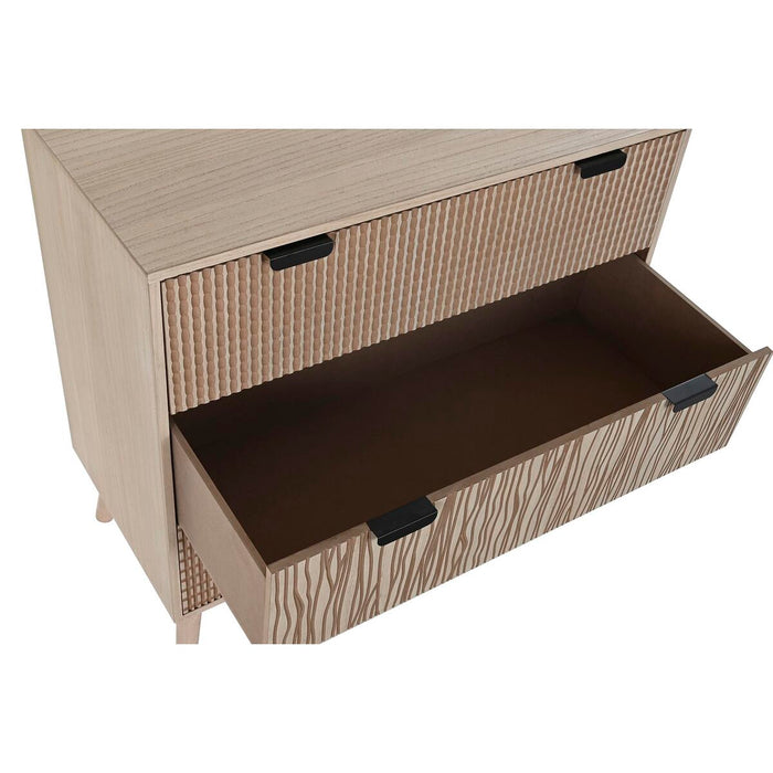 Comodă DKD Home Decor Brad Maro MDF (80 x 40 x 77 cm)