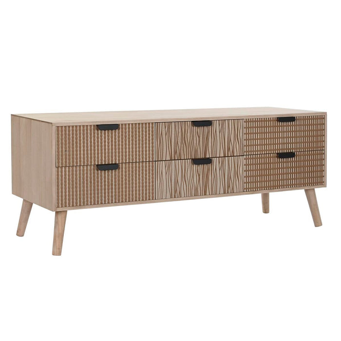 Mobilă TV DKD Home Decor Brad Maro Lemn MDF 120 x 40 x 47 cm