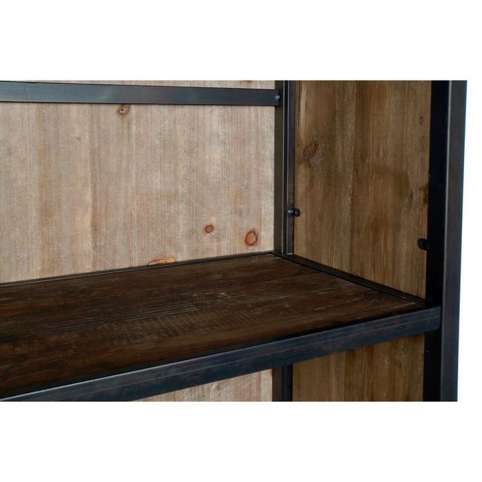 Stand Prezentare DKD Home Decor Metal Lemn Reciclat (127 x 36 x 202 cm)