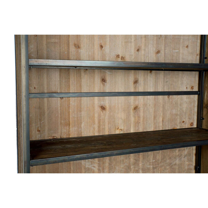 Stand Prezentare DKD Home Decor Metal Lemn Reciclat (127 x 36 x 202 cm)