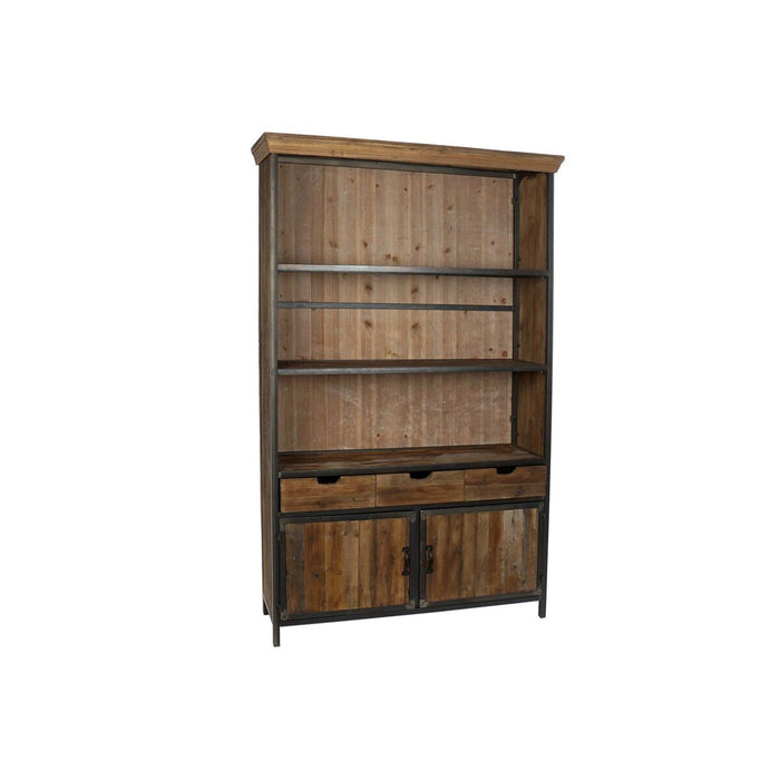 Stand Prezentare DKD Home Decor Metal Lemn Reciclat (127 x 36 x 202 cm)