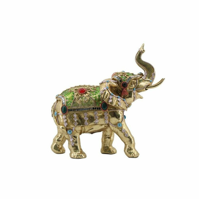 Figură Decorativă DKD Home Decor 24 x 12 x 23,5 cm Elefant Auriu* Modern
