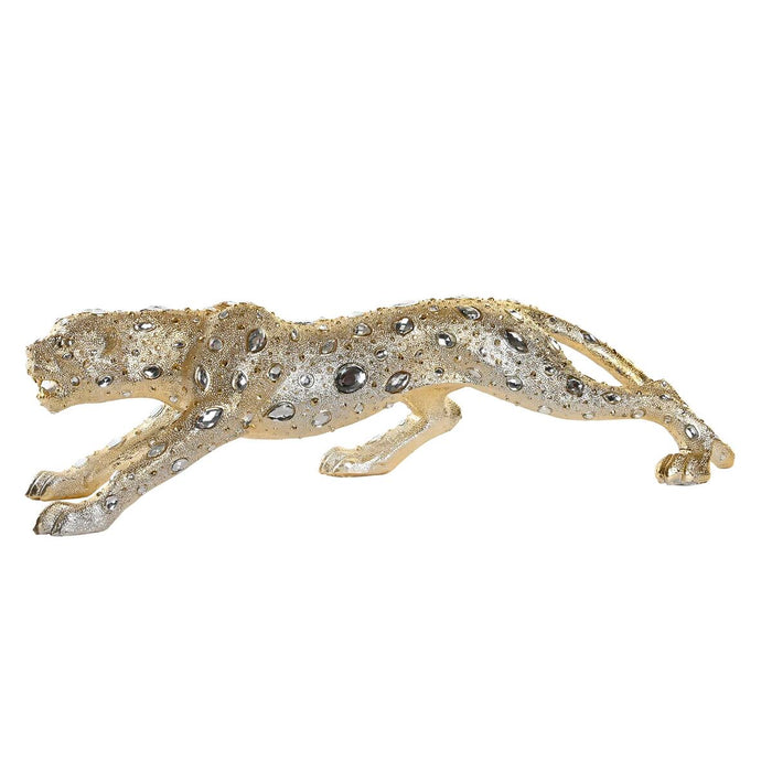 Figură Decorativă DKD Home Decor Leopard Rășină Colonial (82,5 x 23 x 21 cm)