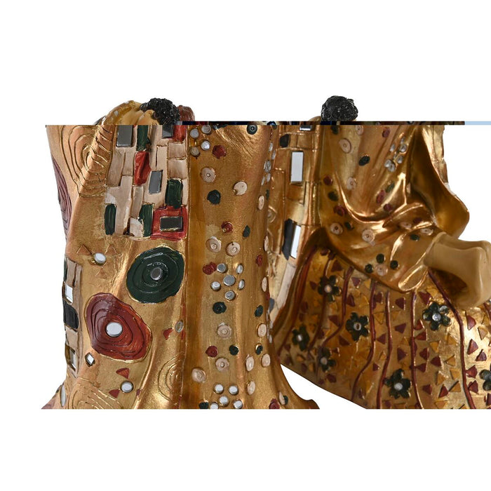 Figură Decorativă DKD Home Decor 18 x 14 x 34,5 cm Galben Partener (2 Unități)