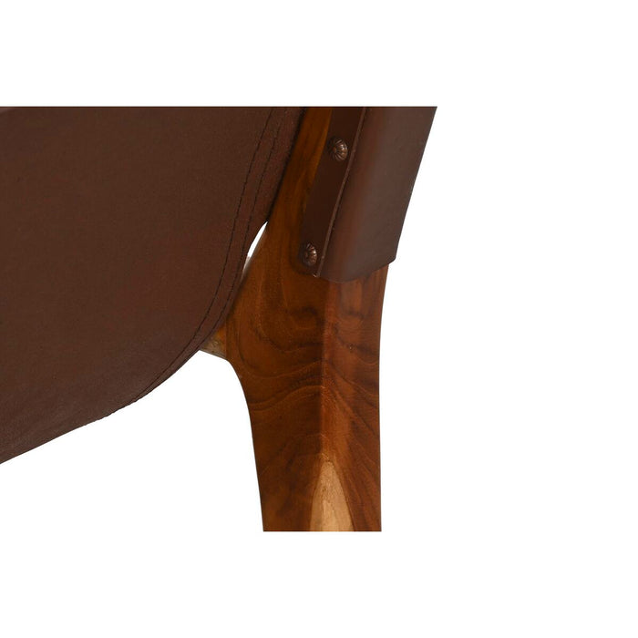 Fotoliu DKD Home Decor Natural Maro închis Tec 66 x 73 x 77 cm