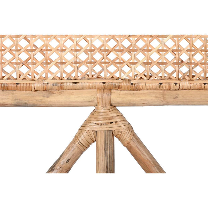 Tăblie de Pat DKD Home Decor Natural Maro Multicolor Metal Bambus 30 x 40 cm 100 x 4 x 90 cm 102 x 4 x 127 cm