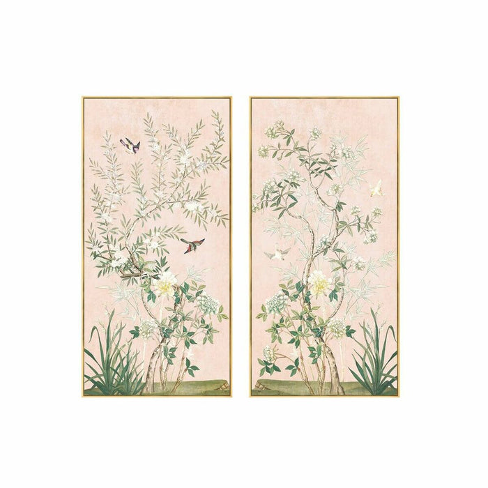 Tablou DKD Home Decor Oriental 70 x 4 x 140 cm (2 Unități)