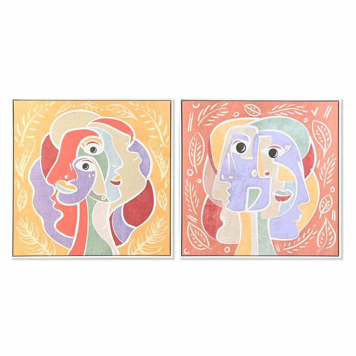 Tablou DKD Home Decor 83 x 4 x 83 cm Abstract Urban (2 Unități)