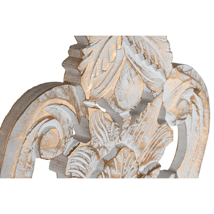 Oglindă de perete DKD Home Decor Alb Geam Lemn de mango Neoclasic murat 90 x 3 x 135 cm