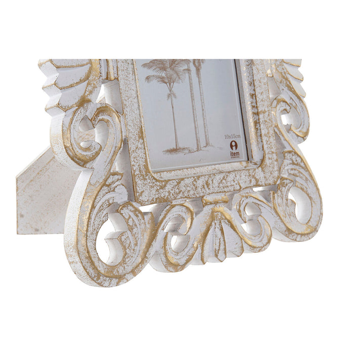Ramă Foto DKD Home Decor Alb Lemn Geam Lemn MDF 21 x 2,5 x 27 cm