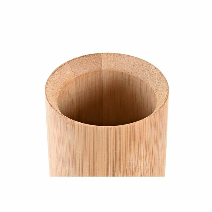 Suport pentru periuțe de dinți DKD Home Decor Natural Bambus polipropilenă 7 x 7 x 11 cm