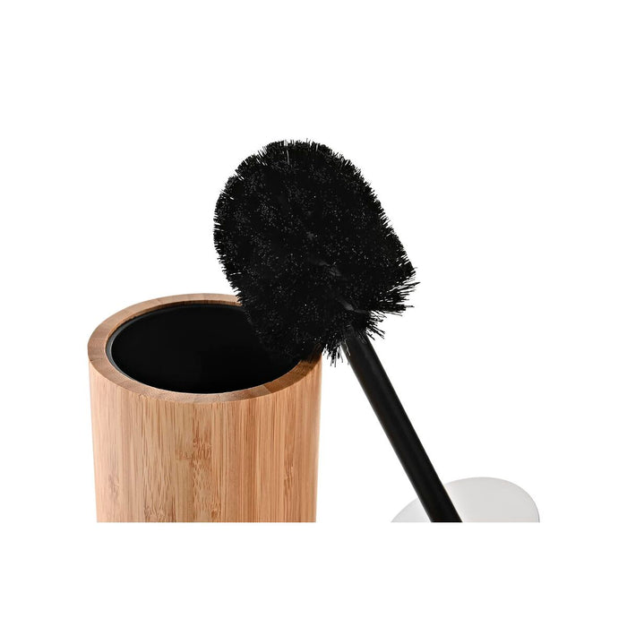 Perie pentru toaletă DKD Home Decor Negru Natural Bambus 10 x 10 x 36,8 cm