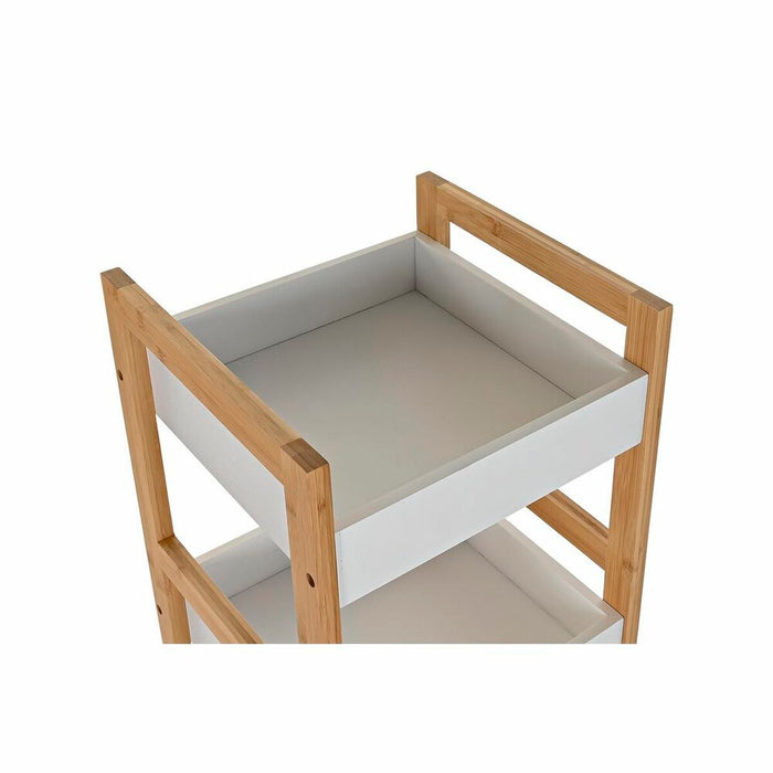 Raft de Baie DKD Home Decor Alb Natural Bambus 30 x 29 x 80 cm