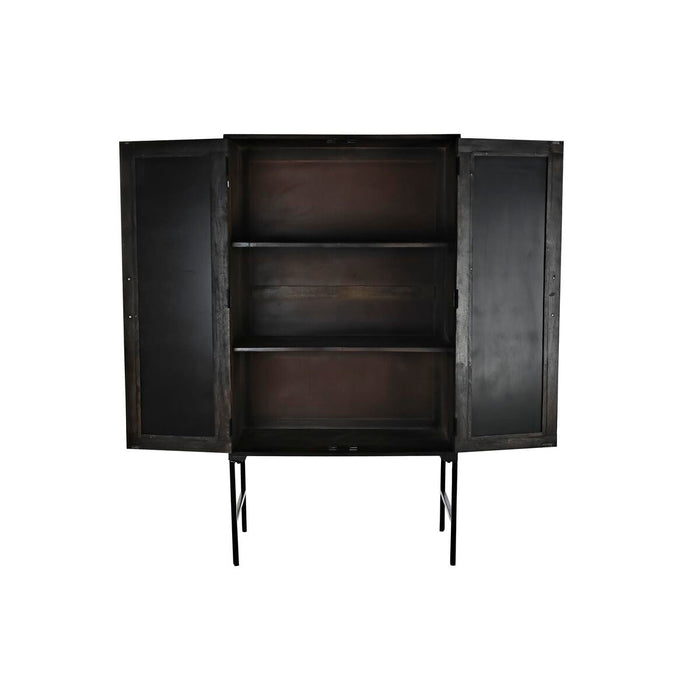 Servantă DKD Home Decor Lemn Lemn de mango Maro Negru 85 x 40 x 162,5 cm