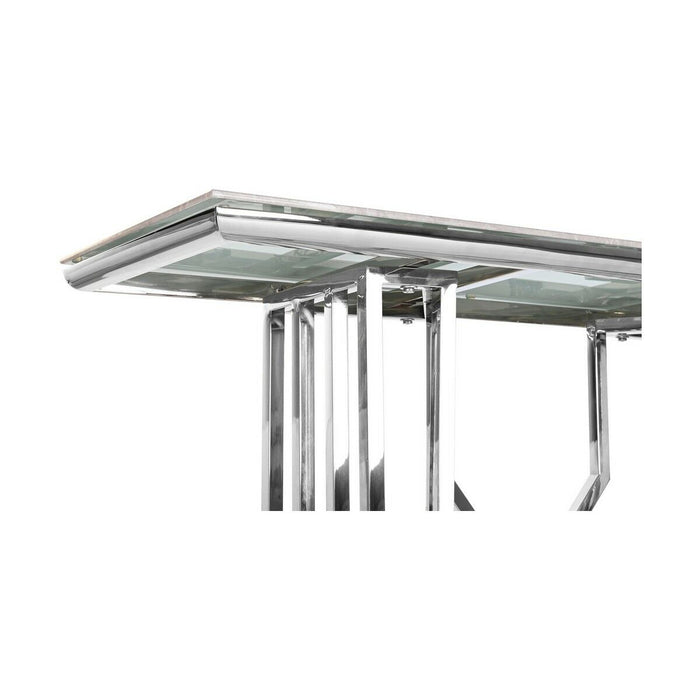 Consolă DKD Home Decor Geam Oțel (120 x 40 x 78 cm)