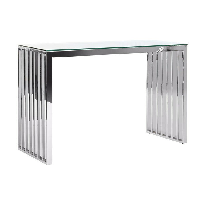 Consolă DKD Home Decor Geam Argintiu Transparent Oțel 120 x 45 x 78 cm