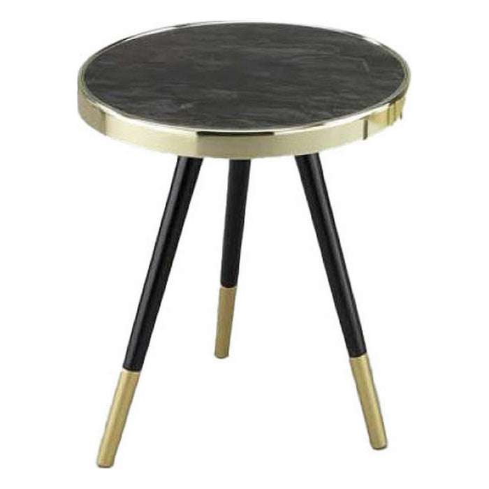 Masa laterală DKD Home Decor Geam Oțel (42,5 x 42,5 x 48 cm)