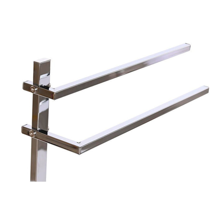 Suport pentru Prosoape cu Picior DKD Home Decor Argintiu MDF Oțel (45 x 21 x 80 cm)
