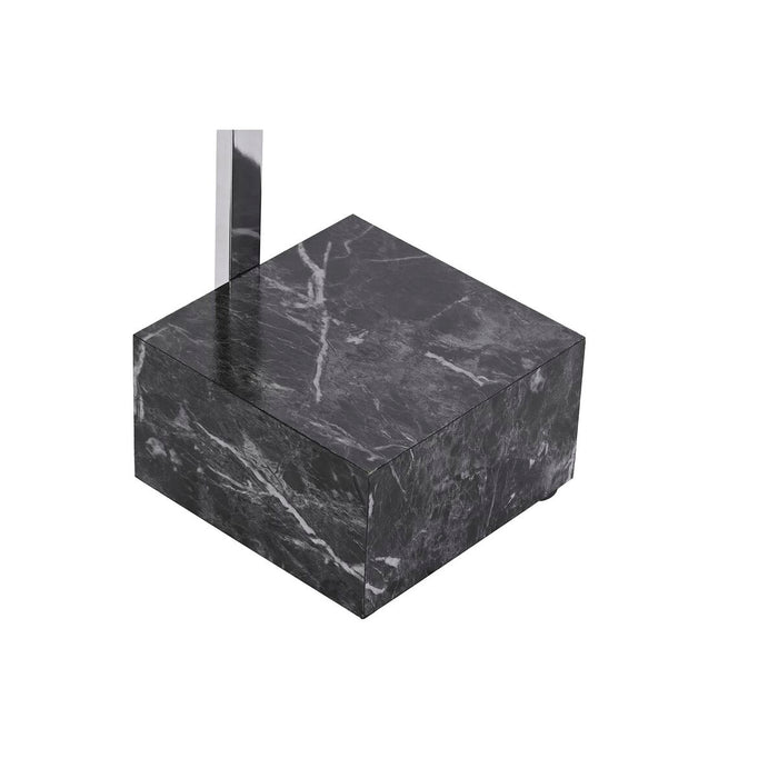 Suport pentru Prosoape cu Picior DKD Home Decor Argintiu MDF Oțel (45 x 21 x 80 cm)