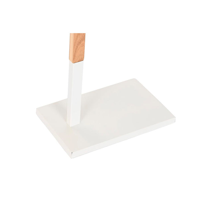 Suport pentru Prosoape cu Picior DKD Home Decor Lemn Oțel Alb (43,5 x 20 x 85 cm)