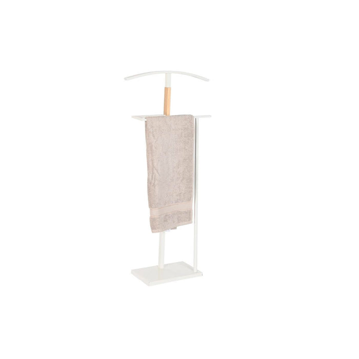 Stojan na klobouky DKD Home Decor Natural Lemn Oțel Alb (48 x 20 x 106,5 cm)