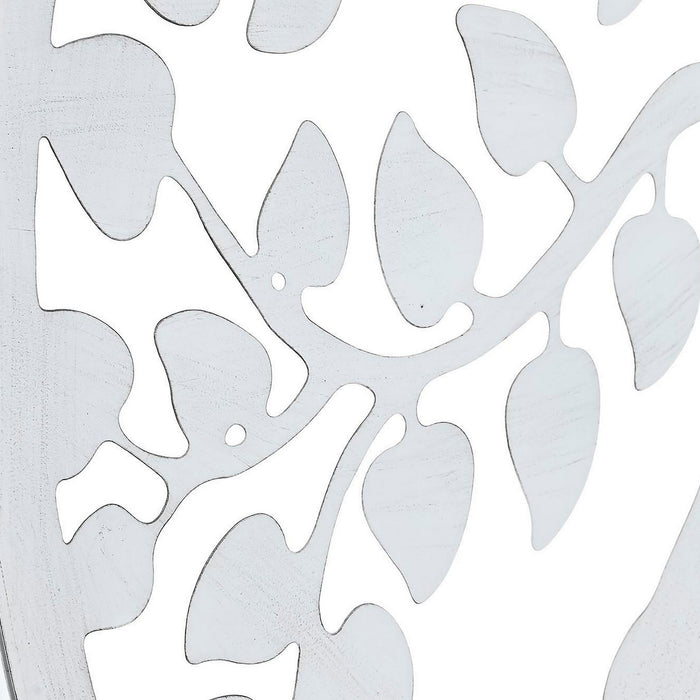 Decorațiune de Perete DKD Home Decor Alb Negru Buda Oriental 100 x 1 x 100 cm (2 Unități)