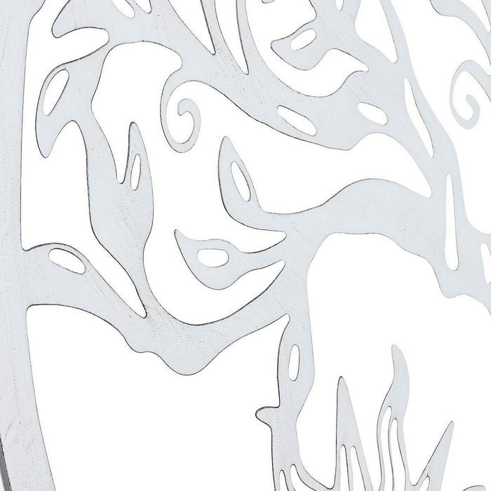 Decorațiune de Perete DKD Home Decor 100 x 1 x 100 cm Negru Alb Indian (2 Unități)