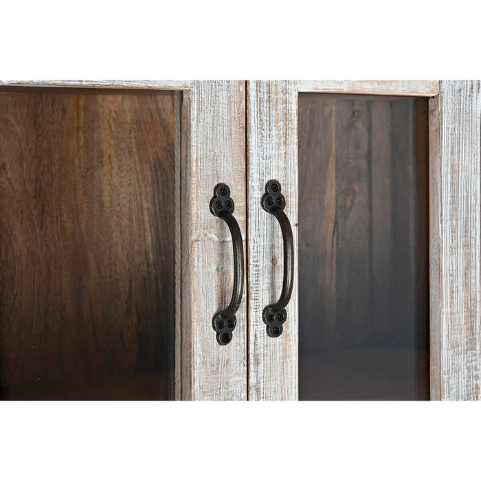 Stand Prezentare DKD Home Decor 110 x 45 x 200 cm Geam Aluminiu Lemn de mango