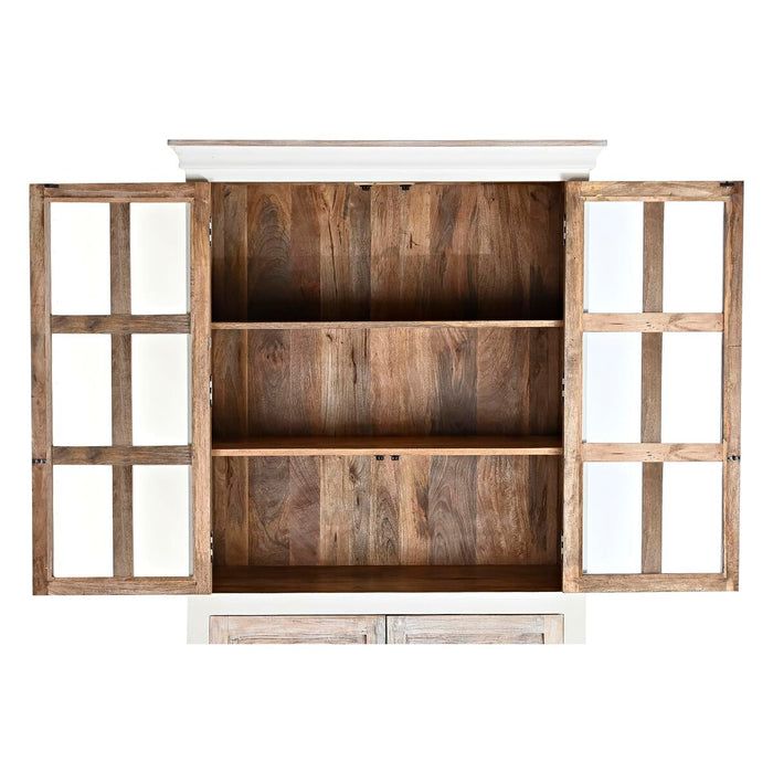 Stand Prezentare DKD Home Decor 110 x 45 x 200 cm Geam Aluminiu Lemn de mango