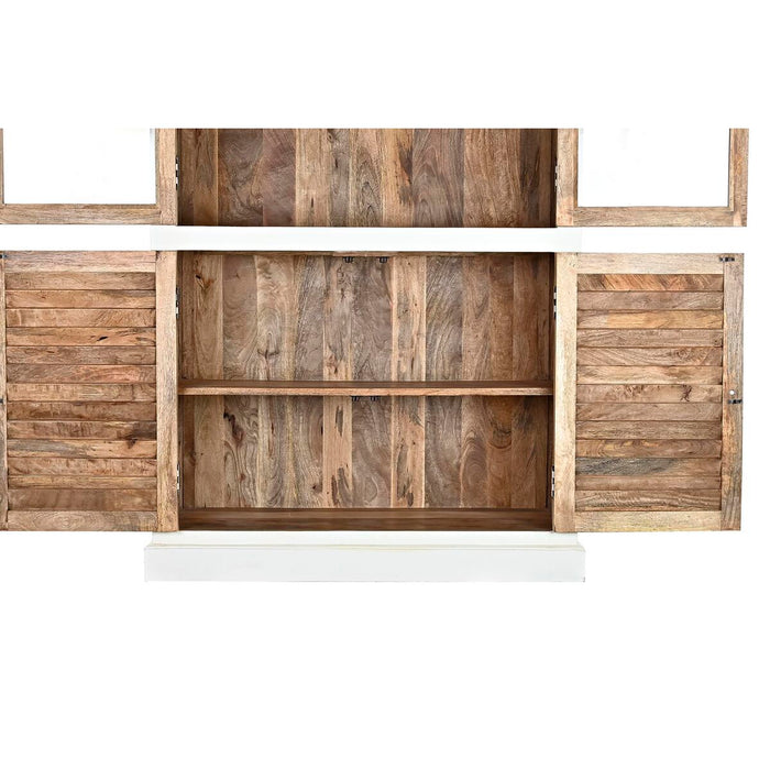 Stand Prezentare DKD Home Decor 110 x 45 x 200 cm Geam Aluminiu Lemn de mango