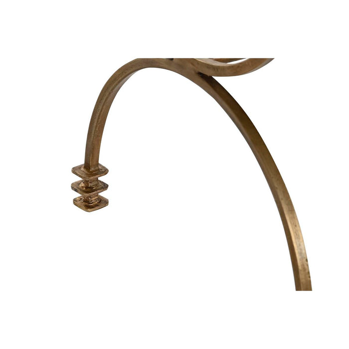 Foot-of-bed Bench DKD Home Decor 90 x 38 x 52 cm Auriu* Metal Verde Metalizat