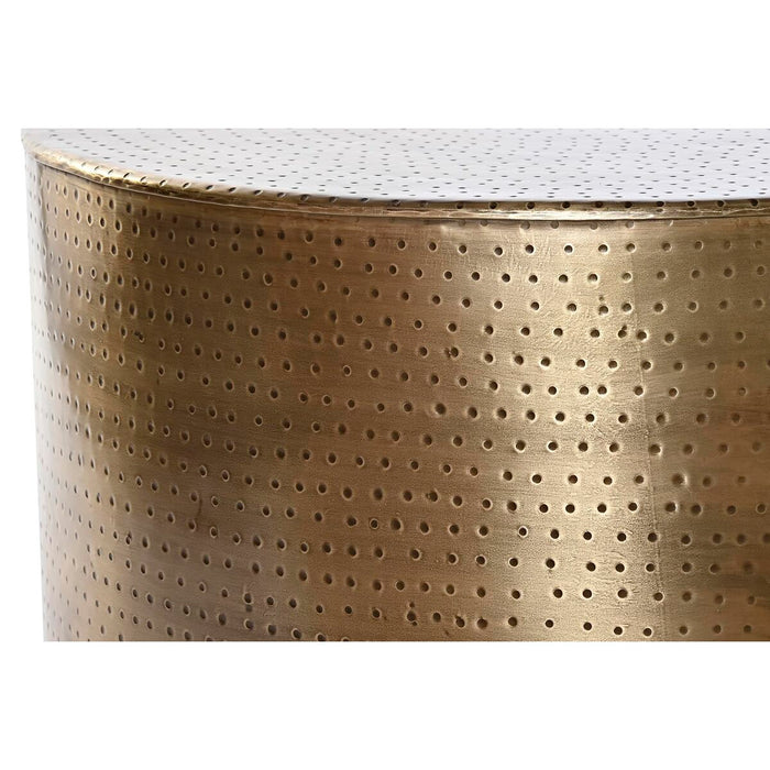 Masa de Cafea DKD Home Decor Auriu* Metal 80 x 80 x 45 cm