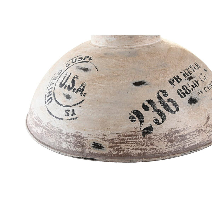 Lustră DKD Home Decor Alb Maro Natural Lemn Metal 50 W 53 x 53 x 40 cm