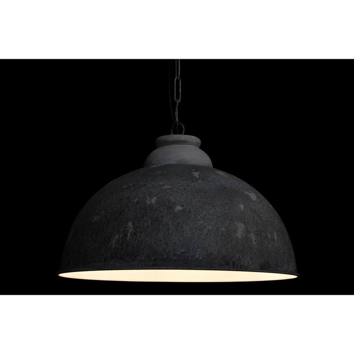 Lustră DKD Home Decor Negru Gri Lemn Metal 50 W 61 x 61 x 37 cm