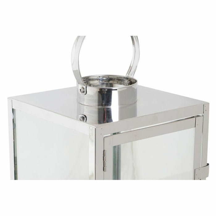 Lanterne DKD Home Decor Cromat Geam Argintiu Metal (26 x 26 x 30 cm)