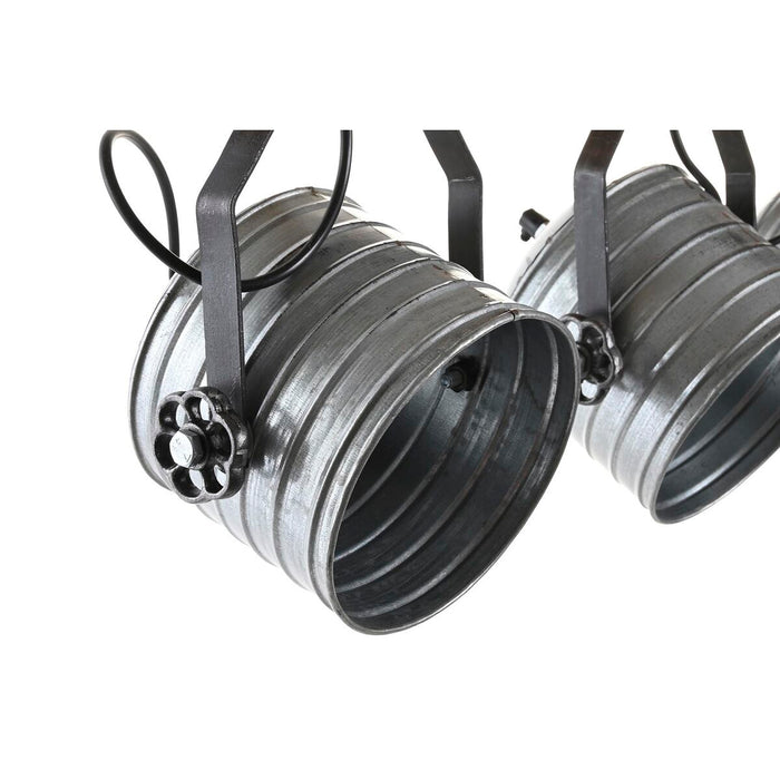 Lustră DKD Home Decor Maro Argintiu Fier Lemn de mango 50 W 72 x 16 x 32 cm