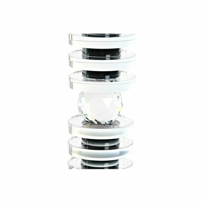 Suport de Lumânări DKD Home Decor 6 x 6 x 28 cm Geam Negru Transparent