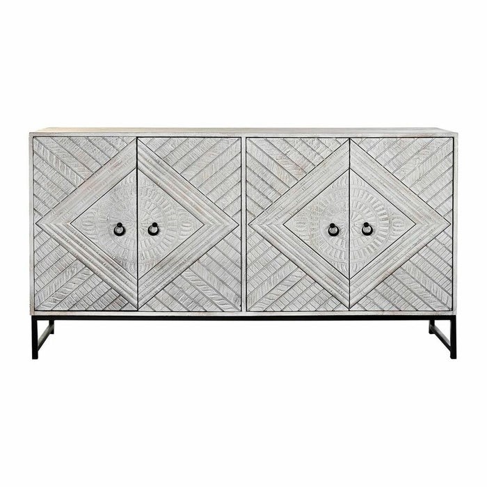 Servantă DKD Home Decor   155 x 40 x 85 cm Metal Alb Lemn de mango