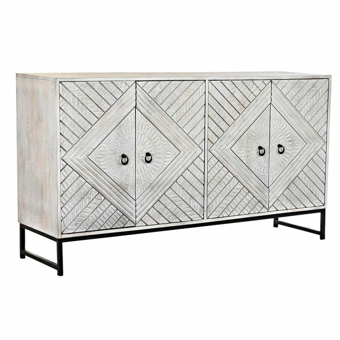 Servantă DKD Home Decor   155 x 40 x 85 cm Metal Alb Lemn de mango