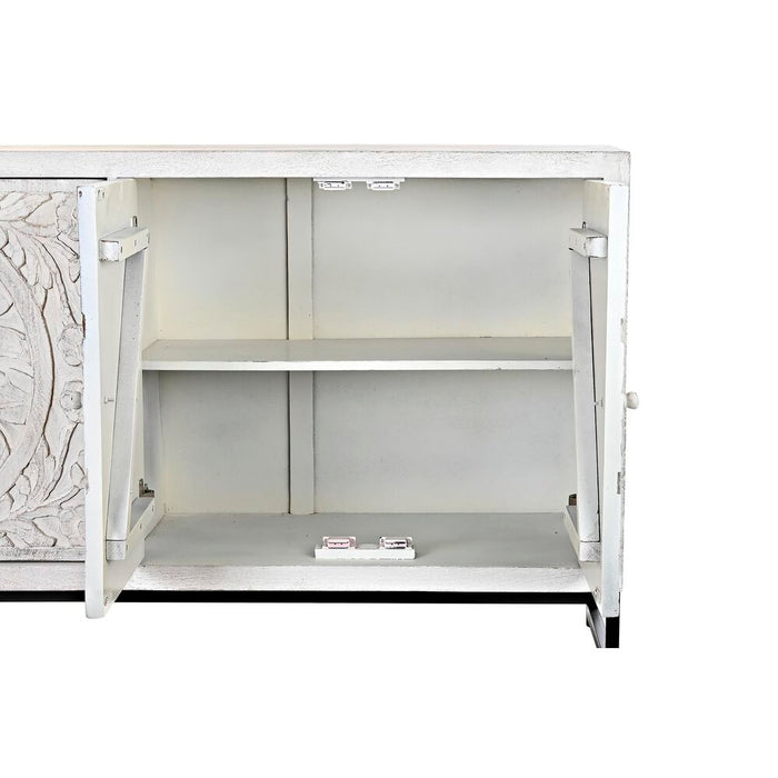 Servantă DKD Home Decor   Alb Metal Lemn de mango 150 x 38 x 80 cm
