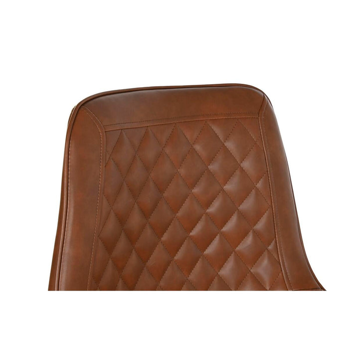 Taburet DKD Home Decor Negru Metal Cămilă Poliuretan (56 x 49 x 110 cm)