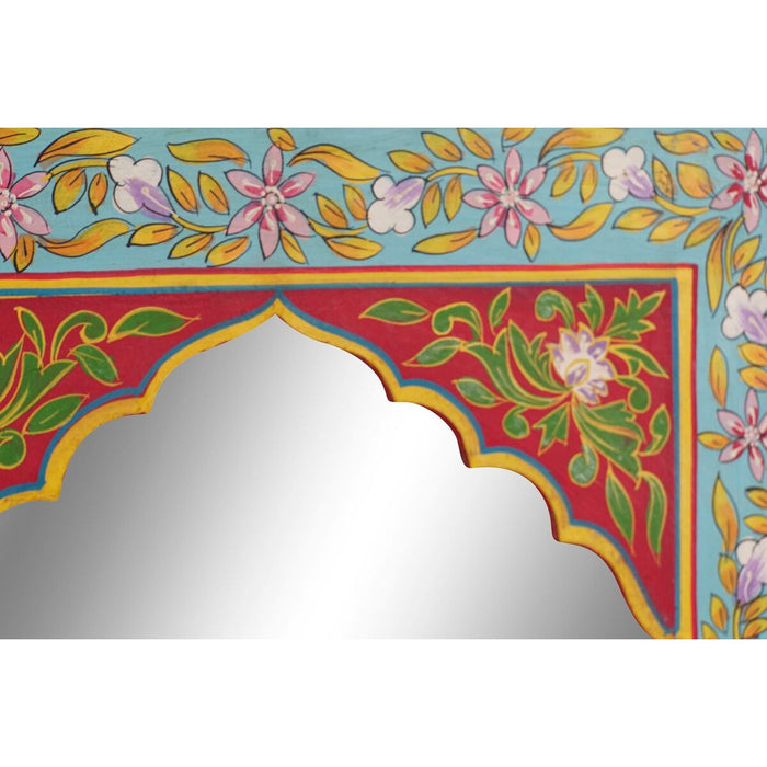 Oglindă de perete DKD Home Decor Floral Multicolor Lemn MDF (41 x 2 x 56 cm)