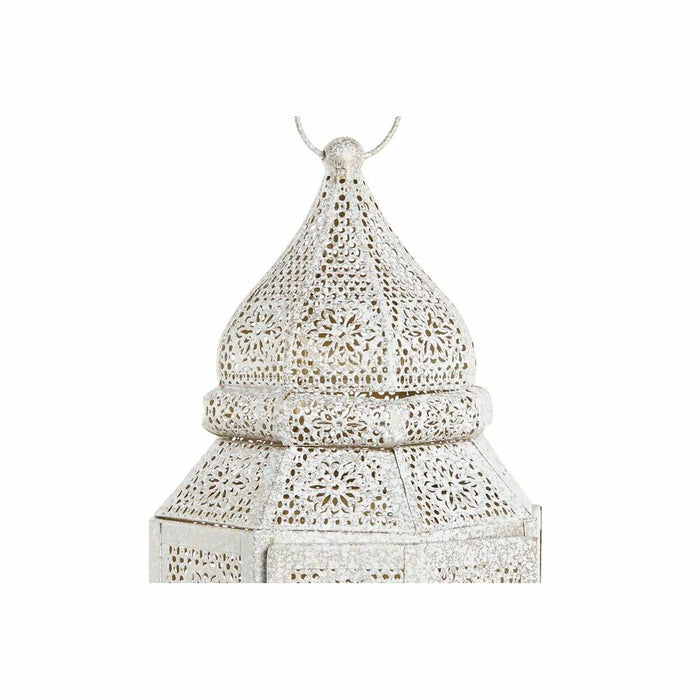 Lampă de masă DKD Home Decor Auriu* Metal Alb 17 x 17 x 54 cm 220 V 50 W